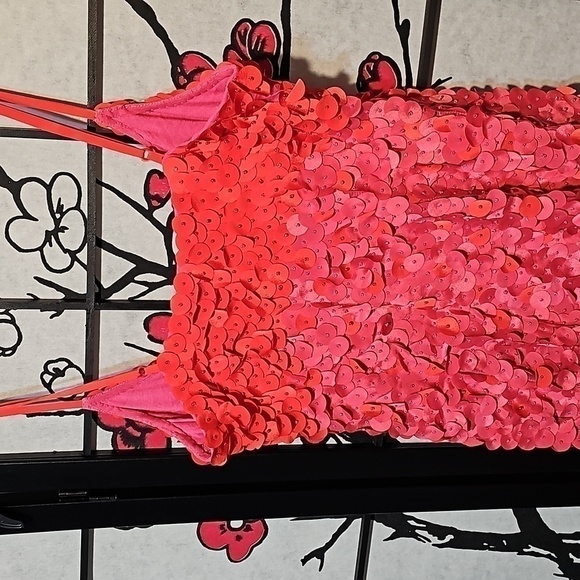 Yoana Baraschi Pink Red Sequins‎ Dress XS - Picture 8 of 8